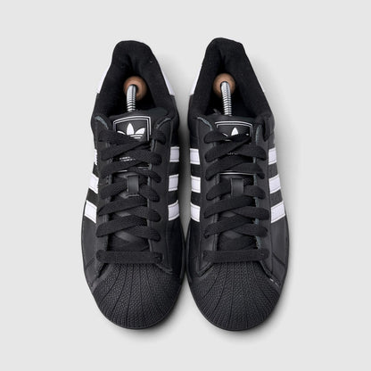 Adidas Superstar II Black White, buty sportowe damskie w bardzo dobrym stanie rozmiar 40 2/3, widok z góry