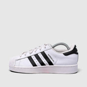 Adidas Superstar II Cloud White Black, buty sportowe damskie w bardzo dobrym stanie rozmiar 37 1/3, boczny profil, lewa strona