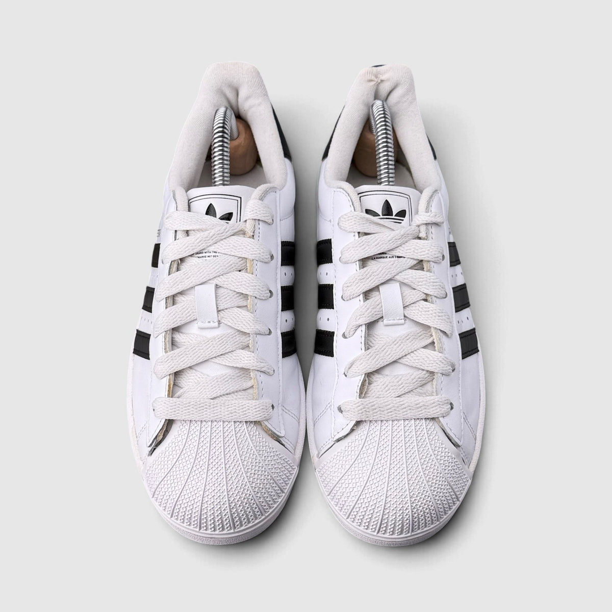 Adidas Superstar II Cloud White Black, buty sportowe damskie w bardzo dobrym stanie rozmiar 37 1/3, widok z przodu