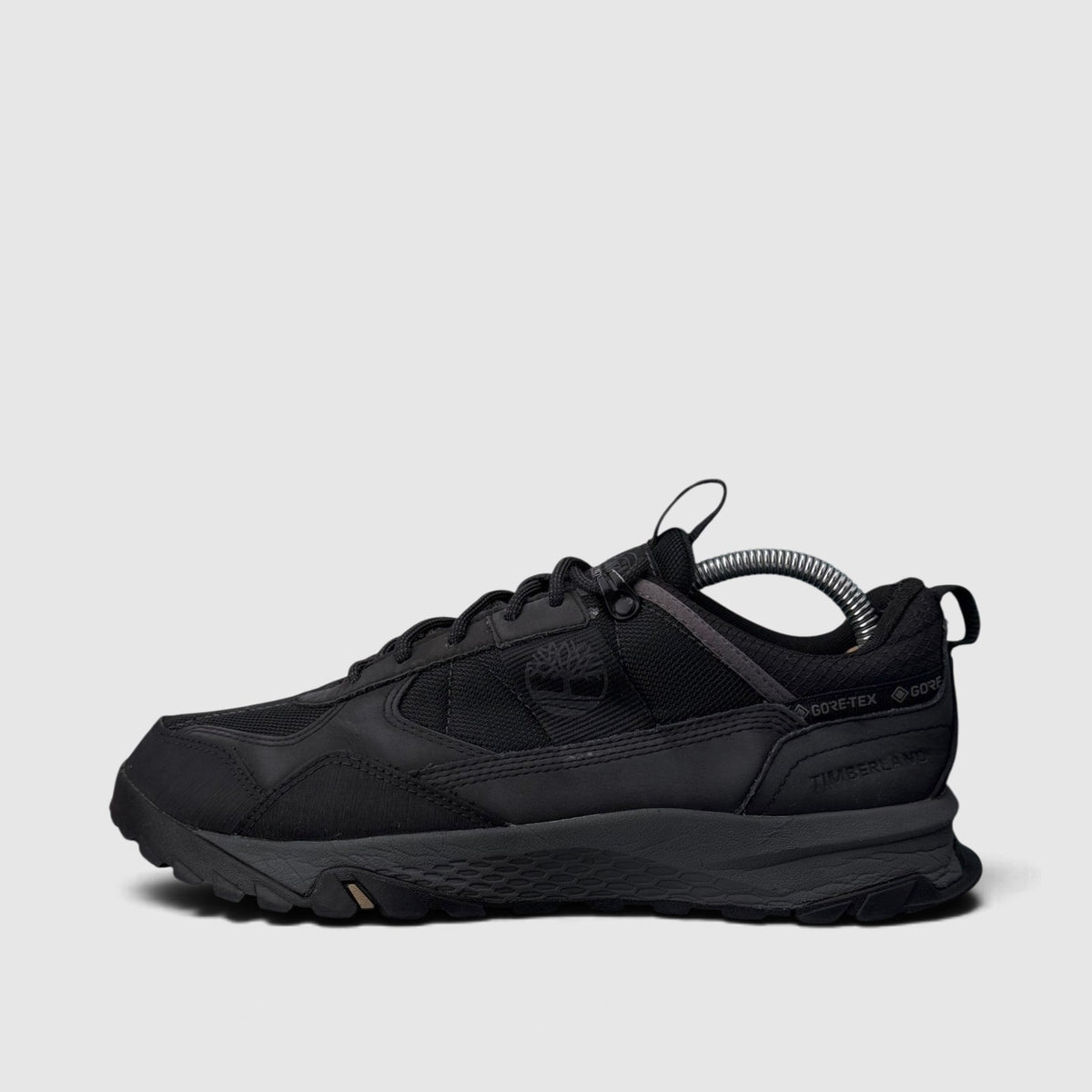 Timberland Trainers Gtx Low, buty sportowe męskie w bardzo dobrym stanie rozmiar 41.5, boczny profil, lewa strona