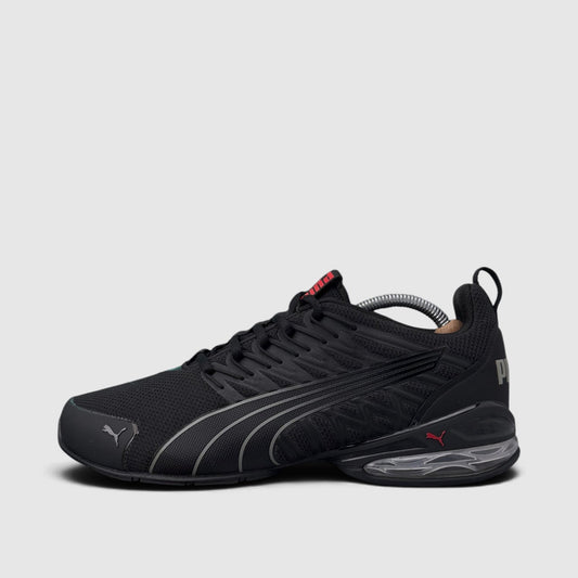 Puma Voltaic Evo Black, buty sportowe męskie w bardzo dobrym stanie rozmiar 44, boczny profil, lewa strona